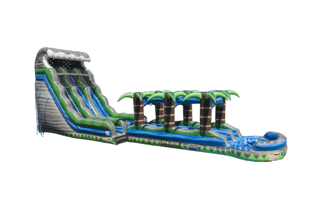24 foot Dual Lane Mistic Mountain with Slip N Slide 24 foot Dual Lane Mistic Mountain with Slip N Slide